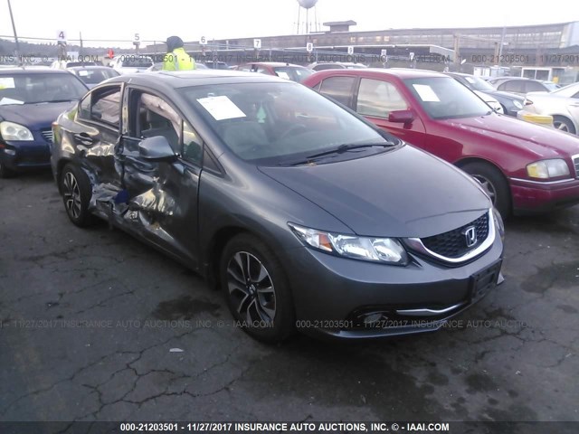 2HGFB2F91DH532429 - 2013 HONDA CIVIC EXL GRAY photo 1