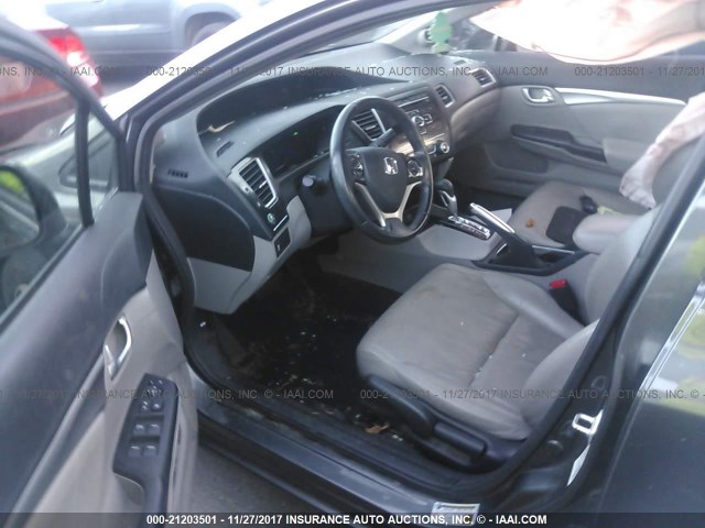 2HGFB2F91DH532429 - 2013 HONDA CIVIC EXL GRAY photo 5