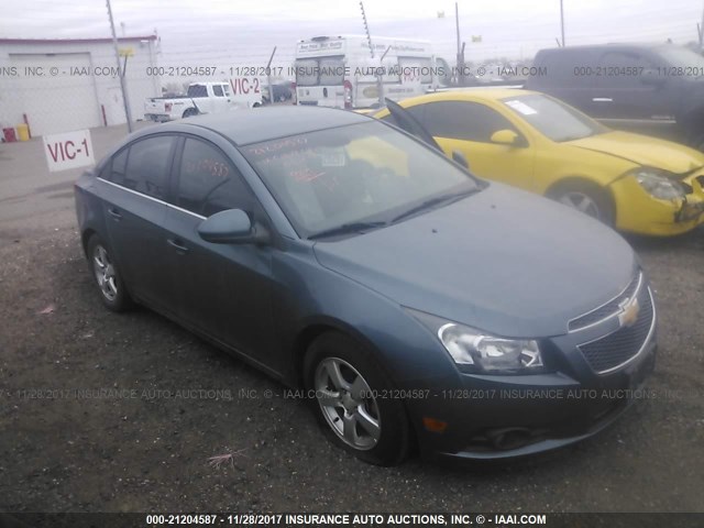 1G1PF5SC6C7285941 - 2012 CHEVROLET CRUZE LT BLUE photo 1