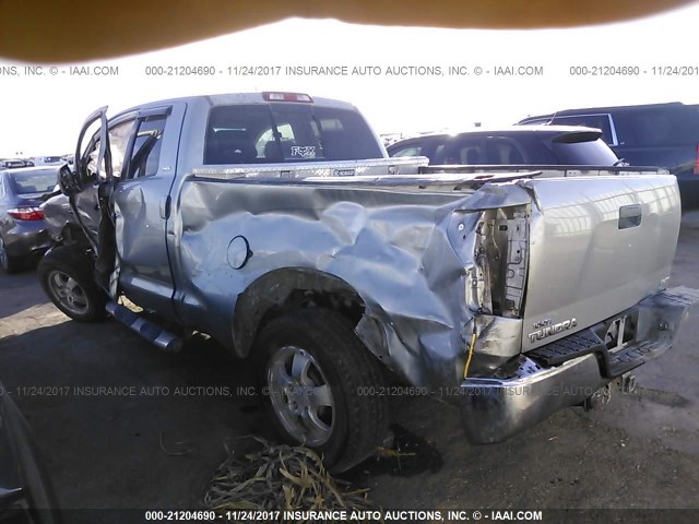 5TFRV54147X005566 - 2007 TOYOTA TUNDRA DOUBLE CAB SR5 SILVER photo 3