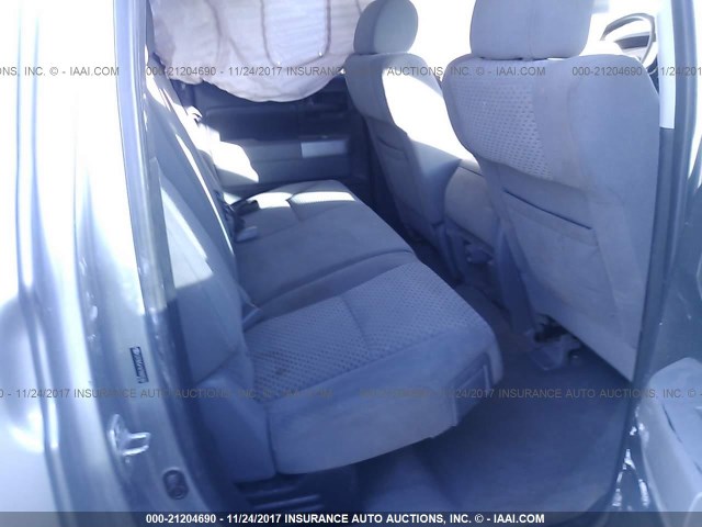 5TFRV54147X005566 - 2007 TOYOTA TUNDRA DOUBLE CAB SR5 SILVER photo 8