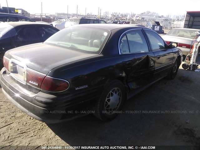 1G4HR54K62U286218 - 2002 BUICK LESABRE LIMITED BLACK photo 4