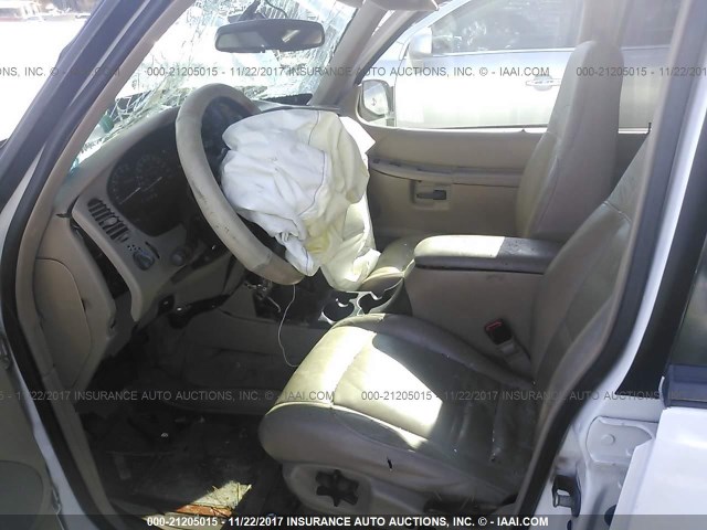 1FMZU73E1YZB48995 - 2000 FORD EXPLORER XLT WHITE photo 5