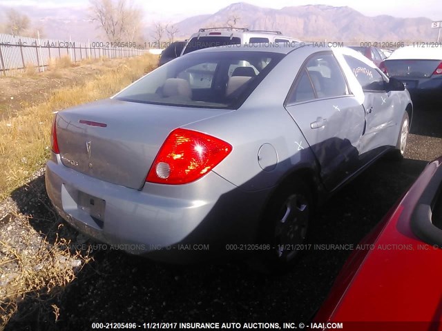 1G2ZF57B484103120 - 2008 PONTIAC G6 VALUE LEADER/BASE BLUE photo 4