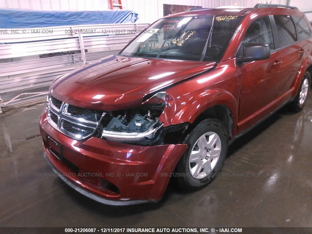 3D4PG4FB8BT549223 - 2011 DODGE JOURNEY EXPRESS RED photo 6