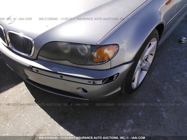 WBAAZ33444KP90842 - 2004 BMW 325 IS SULEV SILVER photo 6