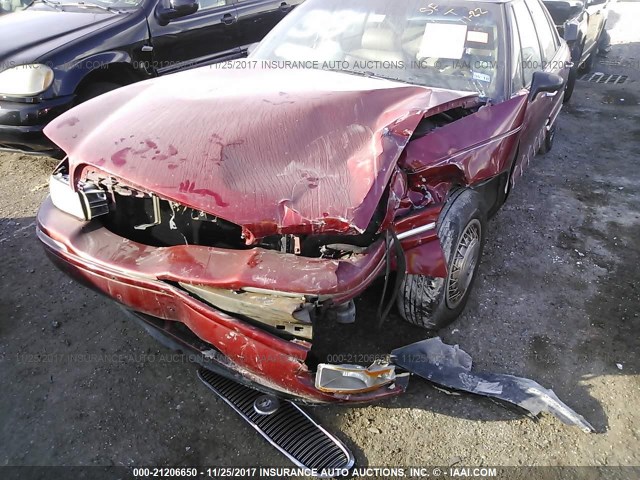 1G4HR52K0WH418536 - 1998 BUICK LESABRE LIMITED BURGUNDY photo 6