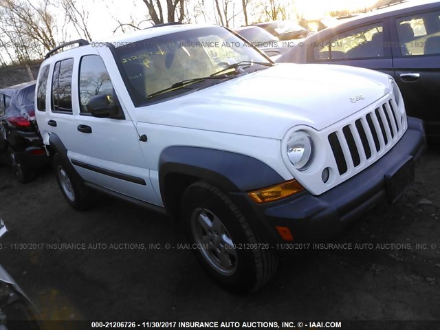 1J4GL48K47W632746 - 2007 JEEP LIBERTY SPORT 白色 照片 1