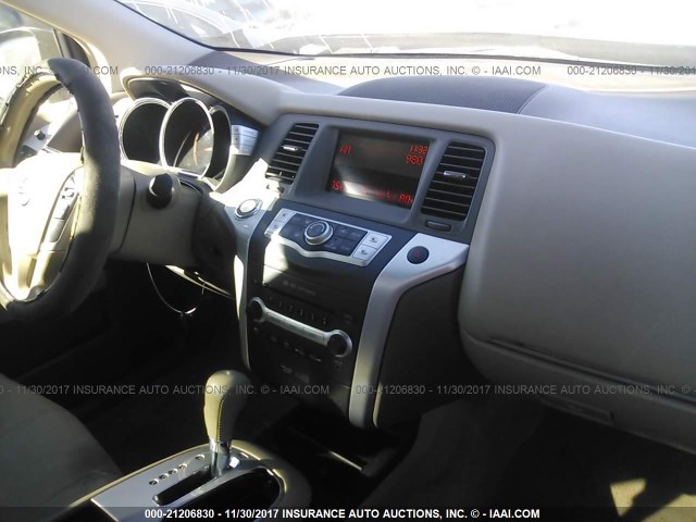 JN8AZ1MW2AW120027 - 2010 NISSAN MURANO S/SL/LE BLACK photo 5