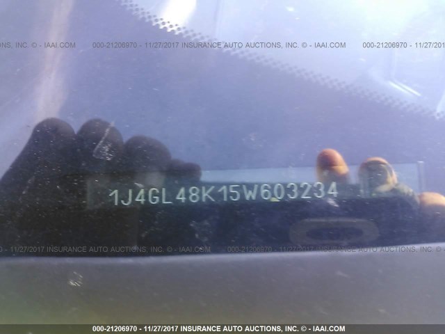 1J4GL48K15W603234 - 2005 JEEP LIBERTY SPORT 银色 照片 9