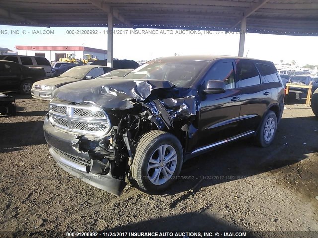 1C4RDHAG0DC613777 - 2013 DODGE DURANGO SXT BLACK photo 2