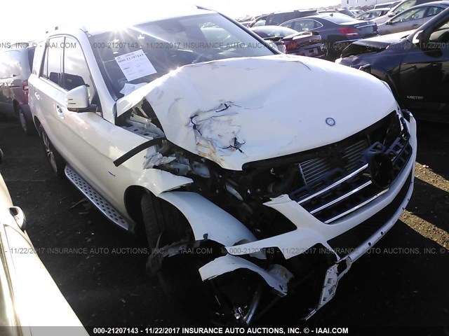 4JGDA2EBXCA040181 - 2012 MERCEDES-BENZ ML 350 BLUETEC WHITE photo 1