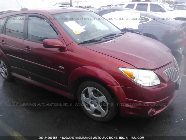 5Y2SL65827Z421984 - 2007 PONTIAC VIBE RED photo 1