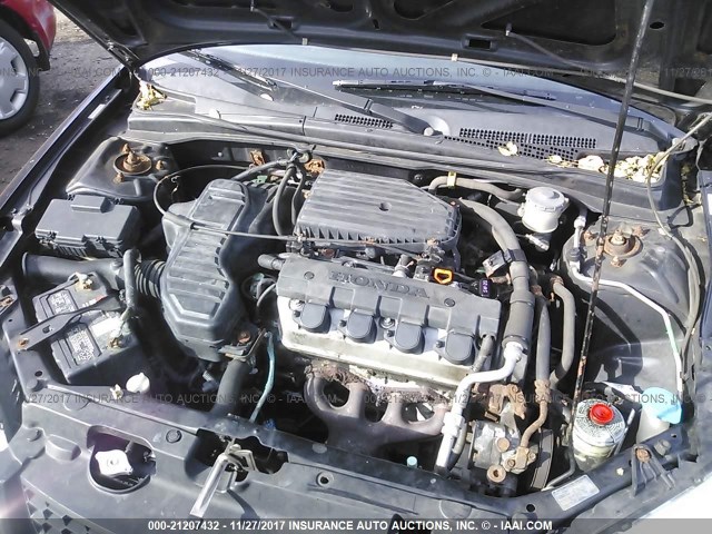 1HGEM22154L040642 - 2004 HONDA CIVIC DX VP 黑色 照片 10