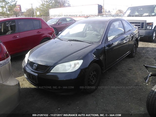 1HGEM22154L040642 - 2004 HONDA CIVIC DX VP 黑色 照片 2