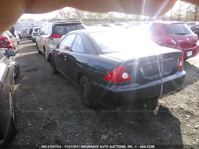 1HGEM22154L040642 - 2004 HONDA CIVIC DX VP 黑色 照片 3