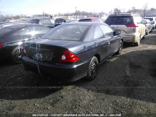 1HGEM22154L040642 - 2004 HONDA CIVIC DX VP 黑色 照片 4