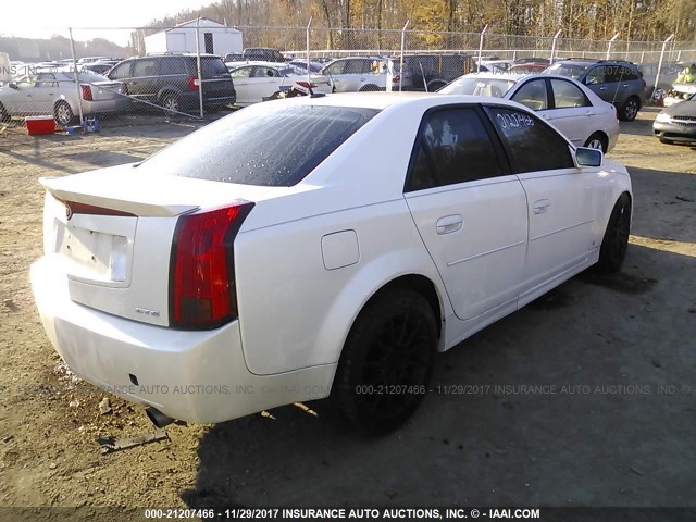 1G6DP577870105976 - 2007 CADILLAC CTS HI FEATURE V6 WHITE photo 4