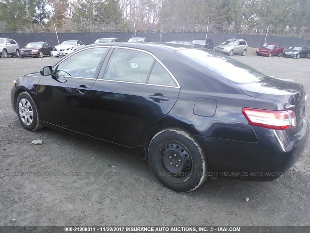 4T1BF3EK7AU076369 - 2010 TOYOTA CAMRY SE/LE/XLE BLACK photo 3