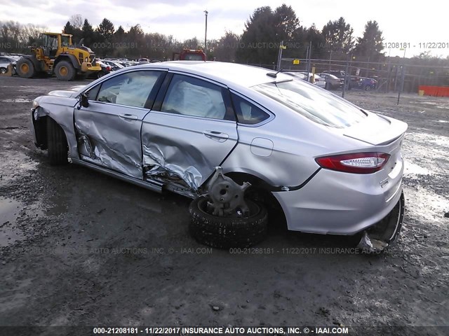 3FA6P0K97ER191236 - 2014 FORD FUSION TITANIUM SILVER photo 3