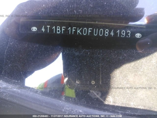 4T1BF1FK0FU084193 - 2015 TOYOTA CAMRY LE/XLE/SE/XSE SILVER photo 9