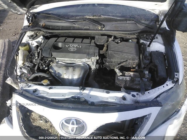 4T1BF3EK3AU509265 - 2010 TOYOTA CAMRY SE/LE/XLE WHITE photo 10
