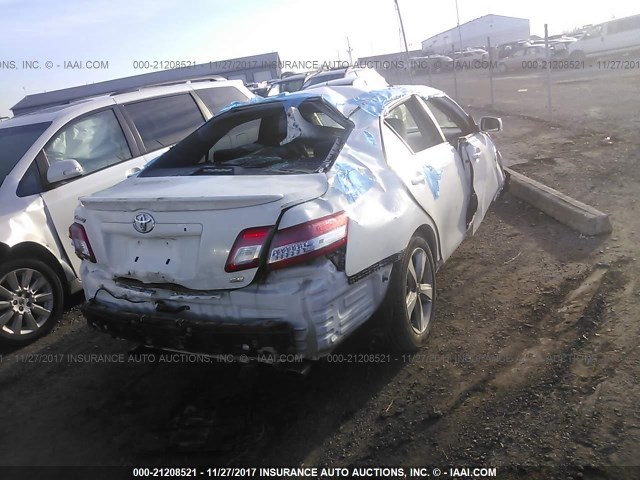 4T1BF3EK3AU509265 - 2010 TOYOTA CAMRY SE/LE/XLE WHITE photo 4