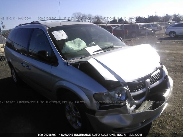 2B4GP74L42R503575 - 2002 DODGE GRAND CARAVAN EX SILVER photo 1