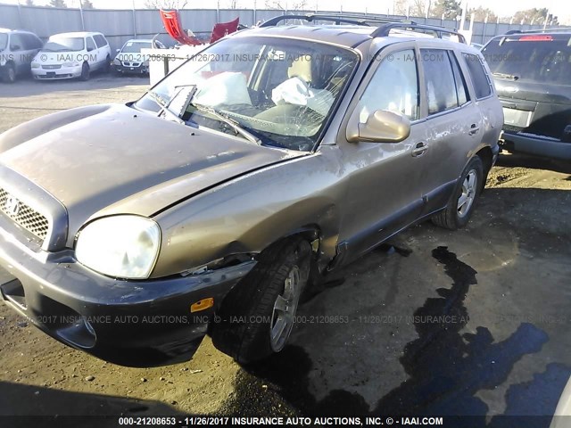 KM8SC73D33U408721 - 2003 HYUNDAI SANTA FE GLS/LX GOLD photo 2