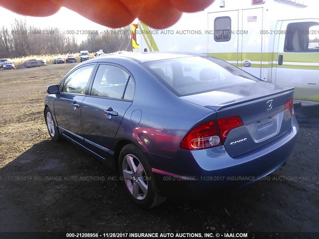 2HGFA16958H020661 - 2008 HONDA CIVIC EXL 蓝色 照片 3