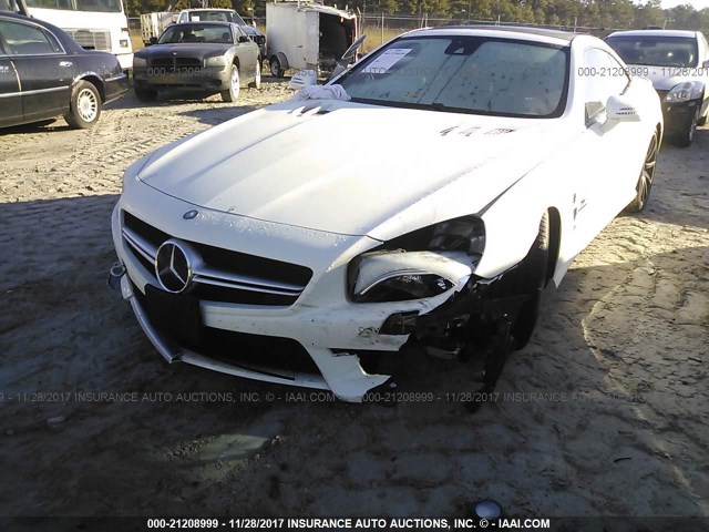 WDDJK7EA5DF017488 - 2013 MERCEDES-BENZ SL 63 AMG WHITE photo 6