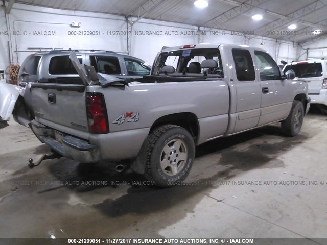 1GCEK19T64E166647 - 2004 CHEVROLET SILVERADO K1500 SILVER photo 4