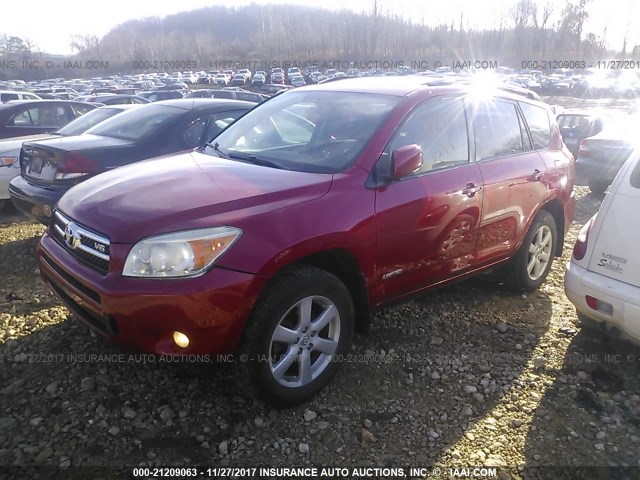 JTMBK34VX75023048 - 2007 TOYOTA RAV4 LIMITED RED photo 2