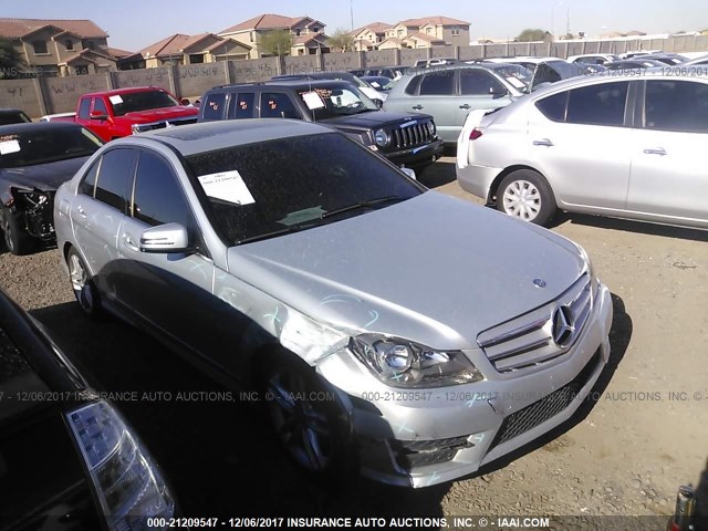 WDDGF8BB0CA685647 - 2012 MERCEDES-BENZ C 300 4MATIC SILVER photo 1