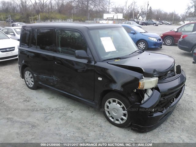 JTLKT324864074080 - 2006 TOYOTA SCION XB BLACK photo 1