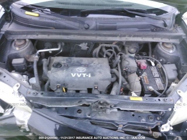JTLKT324864074080 - 2006 TOYOTA SCION XB BLACK photo 10
