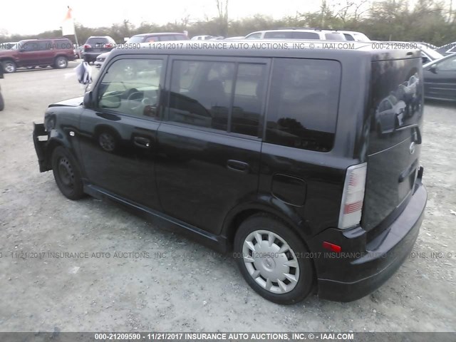 JTLKT324864074080 - 2006 TOYOTA SCION XB BLACK photo 3