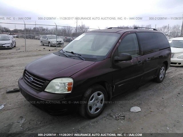 2FMDA51666BA55554 - 2006 FORD FREESTAR SE MAROON photo 2