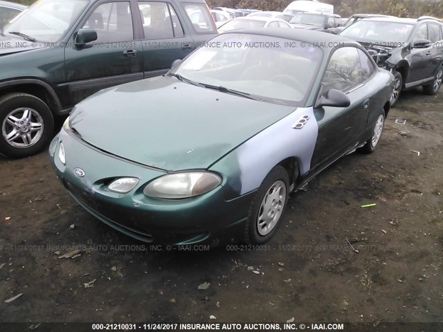 3FAKP1135XR141858 - 1999 FORD ESCORT ZX2/COOL/HOT GREEN photo 2