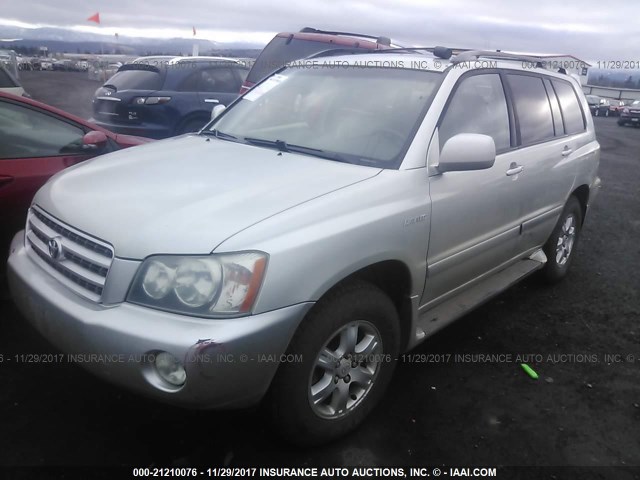 JTEHF21A330118757 - 2003 TOYOTA HIGHLANDER LIMITED GRAY photo 2