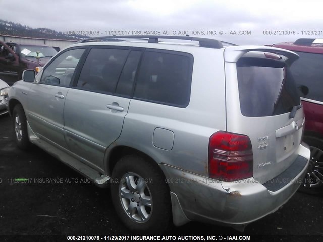 JTEHF21A330118757 - 2003 TOYOTA HIGHLANDER LIMITED GRAY photo 3