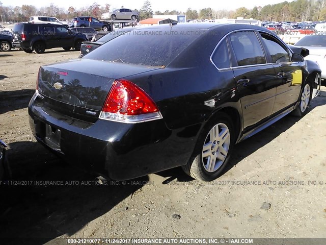 2G1WB5E35E1187549 - 2014 CHEVROLET IMPALA LIMITED LT BLACK photo 4