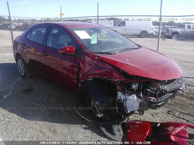 5YFBURHE4HP634656 - 2017 TOYOTA COROLLA L/LE/XLE/SE/XSE RED photo 1