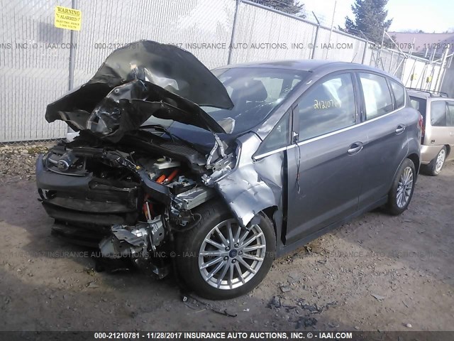 1FADP5BU2DL516011 - 2013 FORD C-MAX SEL GRAY photo 2