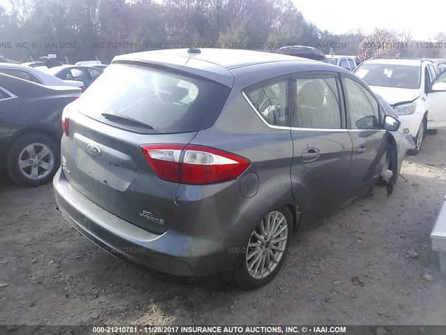 1FADP5BU2DL516011 - 2013 FORD C-MAX SEL GRAY photo 4