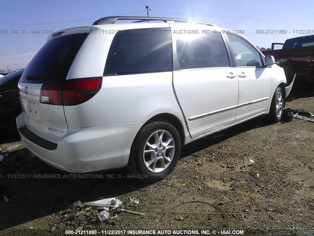 5TDZA22C95S280495 - 2005 TOYOTA SIENNA XLE/XLE LIMITED WHITE photo 4