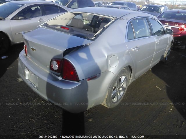 1G1ZH57B49F167887 - 2009 CHEVROLET MALIBU 1LT 银色 照片 4