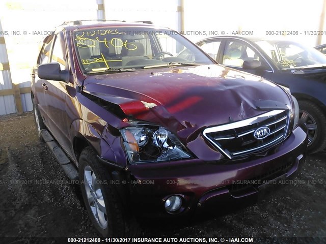 KNDJD736575693338 - 2007 KIA SORENTO EX/LX RED photo 1