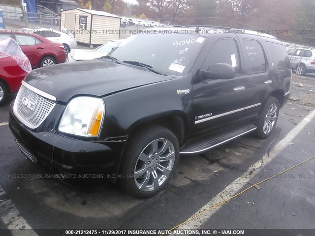 1GKFC13569R259040 - 2009 GMC YUKON HYBRID BLACK photo 2