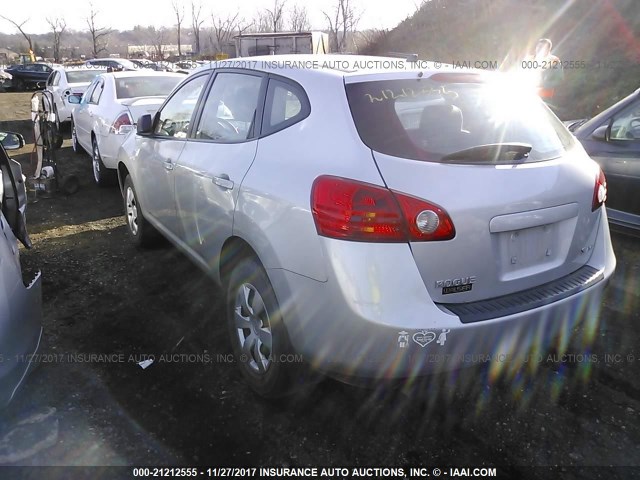 JN8AS58V38W104944 - 2008 NISSAN ROGUE S/SL SILVER photo 3